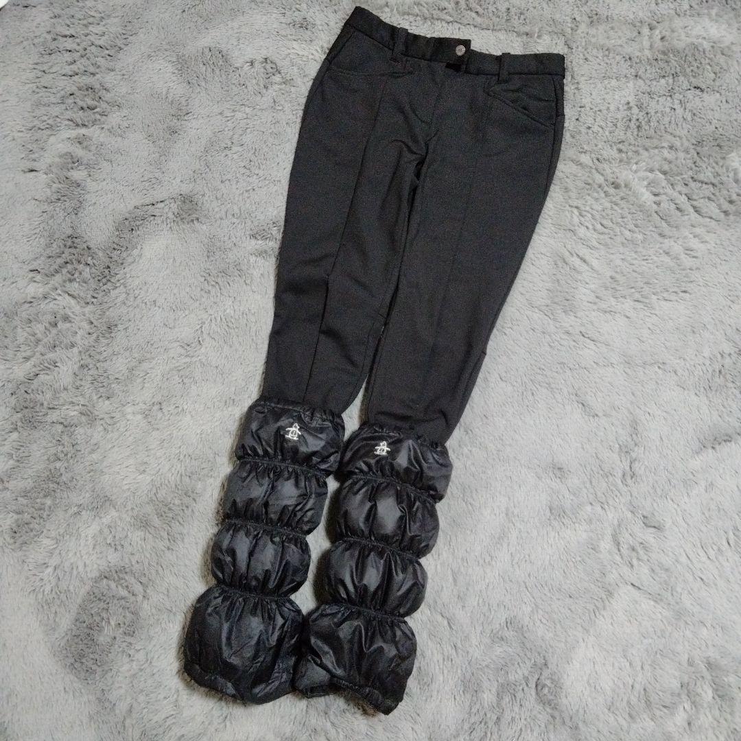 マンシングウェア♡裏起毛*ダウンレッグウォーマー付*ロングパンツ　M ゴルフ