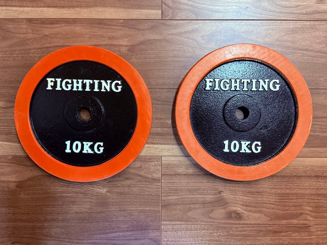 FIGHTING ROAD ラバーダンベルプレート 10KG 2個セット