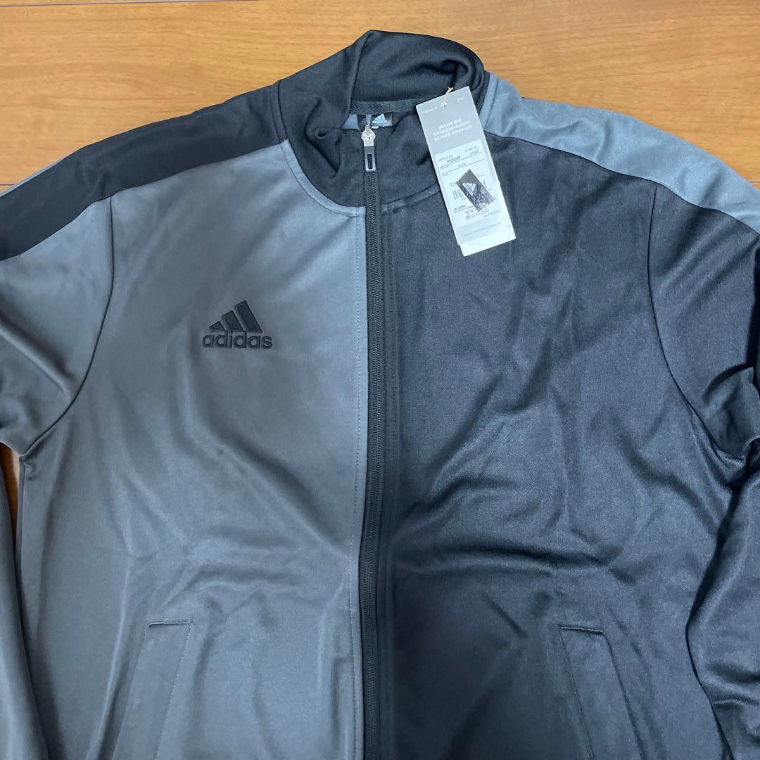 adidas ジャージ ジャケット グレー/ブラックタグ付き新品未使用