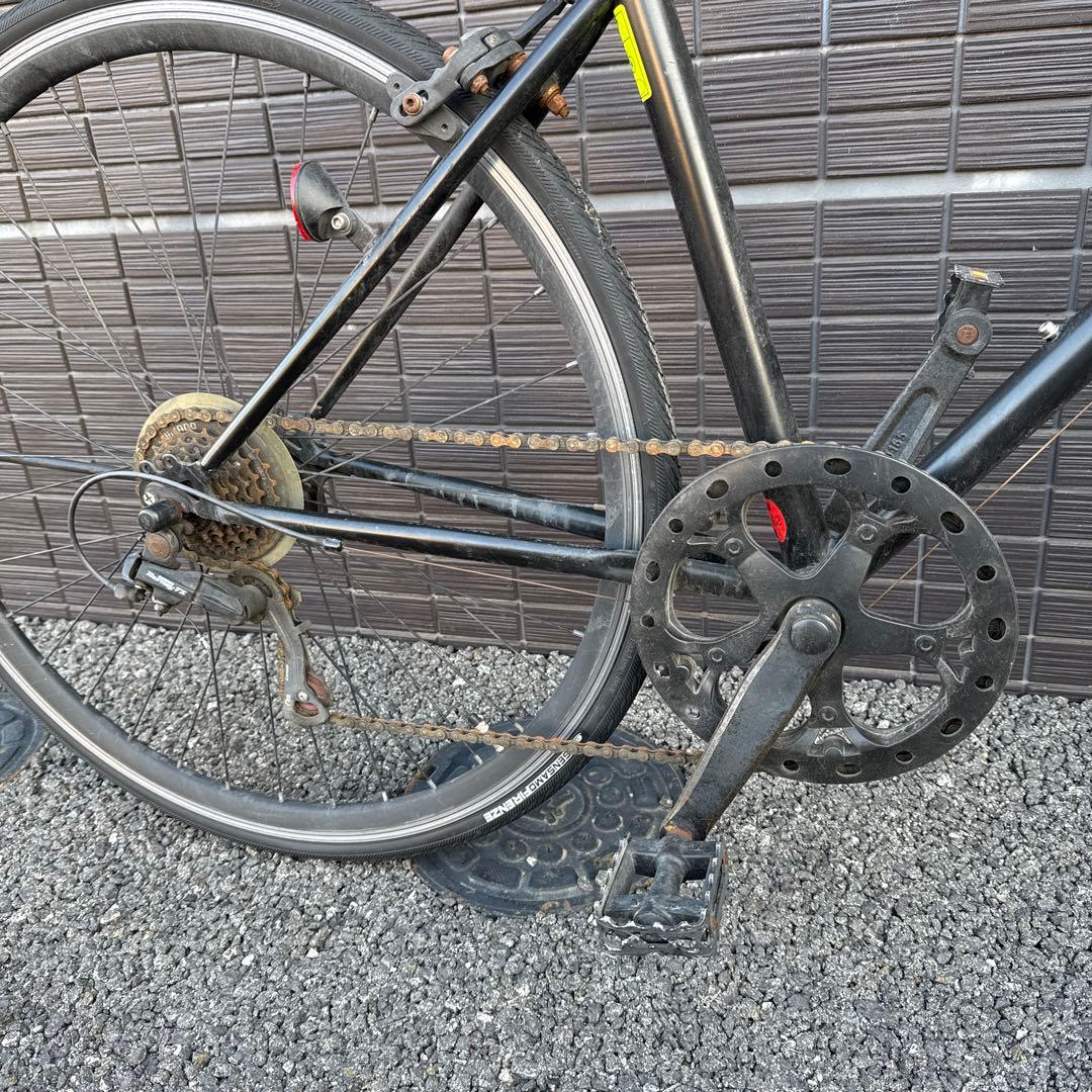 クロスバイク シマノ6段変速 700×28c シティサイクル 自転車　おまけ付き