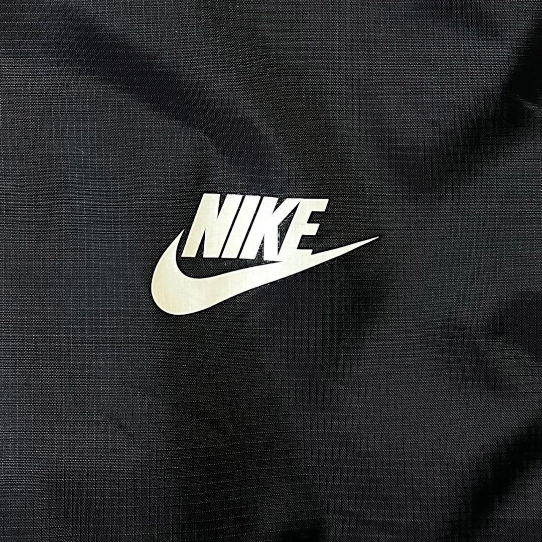 XL ナイキ NIKE ビッグロゴ ナイロン セットアップ 上下セット 黒
