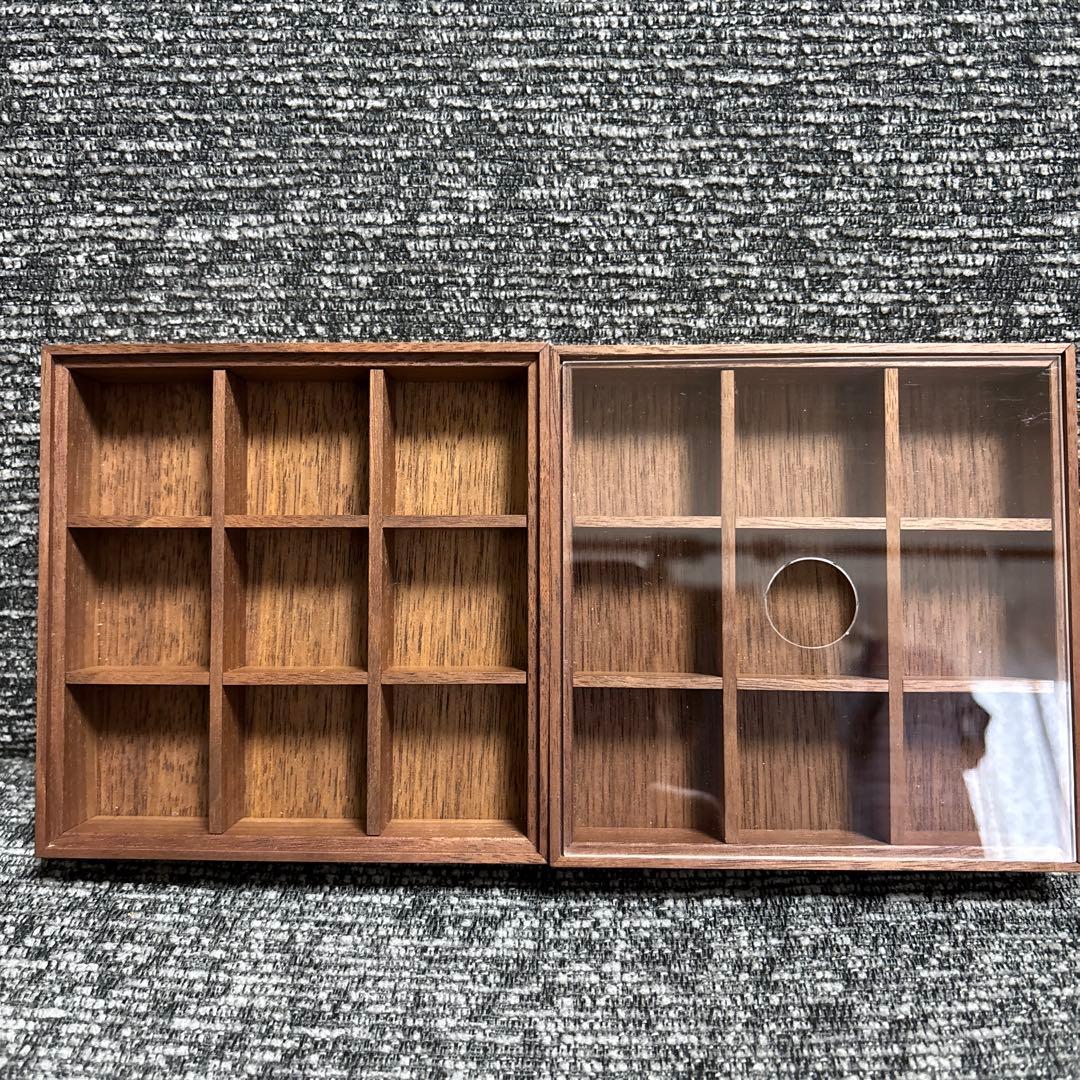 small work camp 木製小物入れ 仕切り付き　アクセサリーボックス