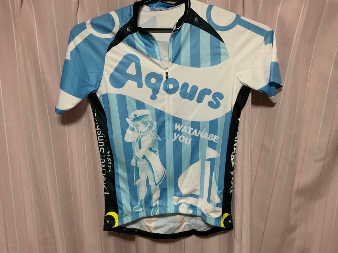 Aqours サイクルジャージ 渡辺曜　３ＸＬ　グローブＬサイズセット