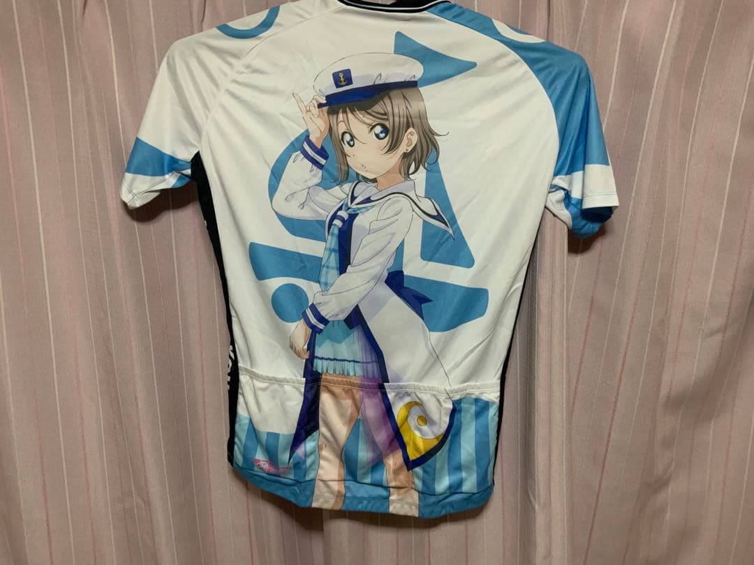 Aqours サイクルジャージ 渡辺曜　３ＸＬ　グローブＬサイズセット
