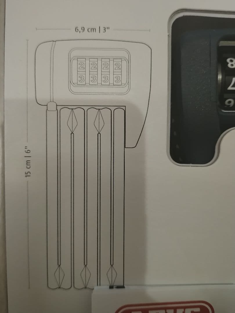 ABUS BORDO 6055C LITE 鍵・ロック 60cm