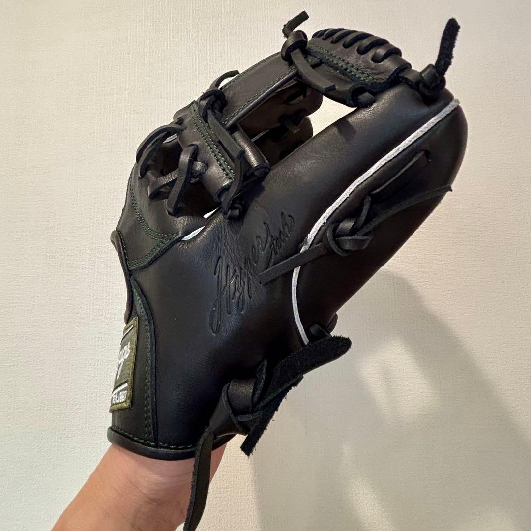 ローリングス コユニ Rawlings 型抜群 軟式グローブ 黒 超美品