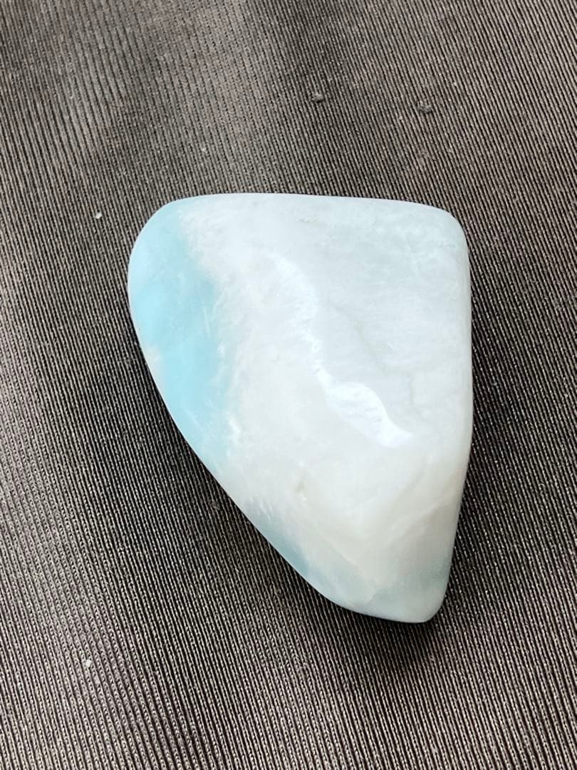 天然石☆ラリマー原石③４２mm×２６ｍｍ☆海のように美しい模様！！