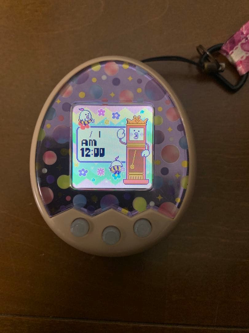 たまごっち みくす20th Anniversary パープル　ストラップ付き