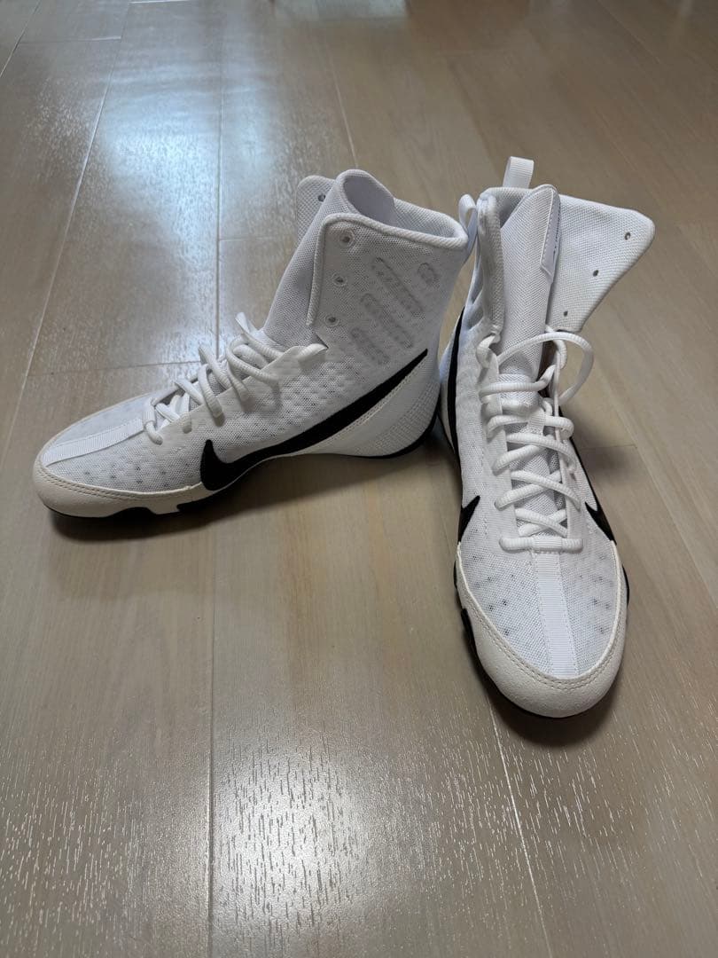Nike Machomai 3 ボクシングシューズ ホワイト/ブラック(箱付き)