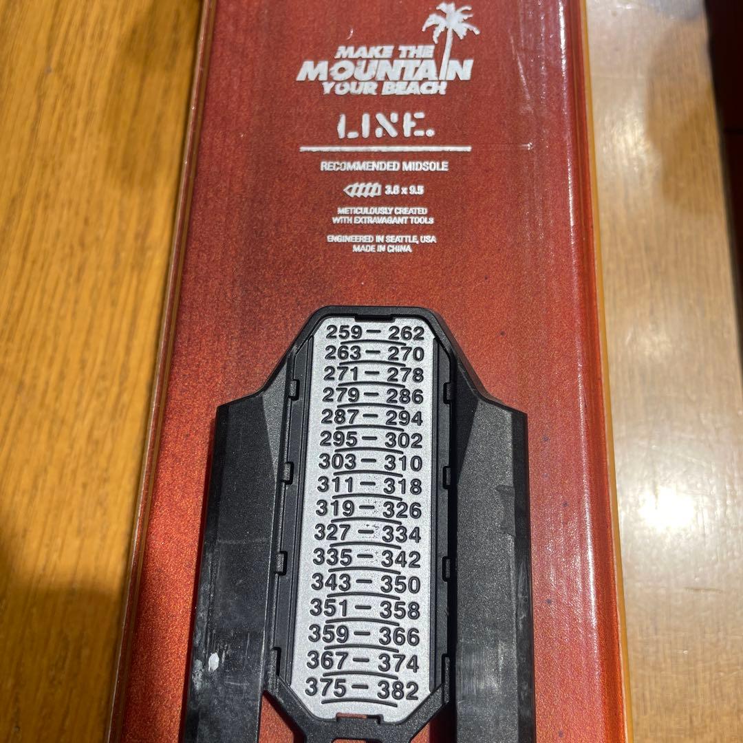名機LINEラインSICKDAY186cm金具セット　フリーライド