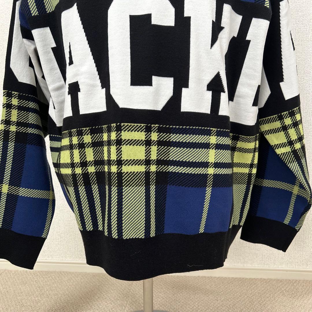 Jack Bunny!! HOT FEEL 3色Wジャガード クルーネックニット