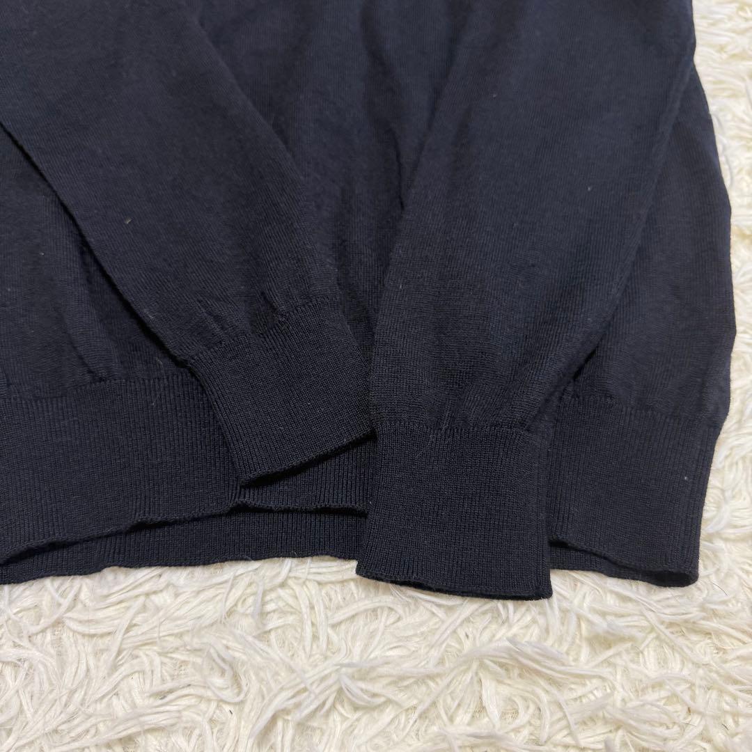 【パーリーゲイツ】美品 ニットセーター ブラック 0サイズ レディース