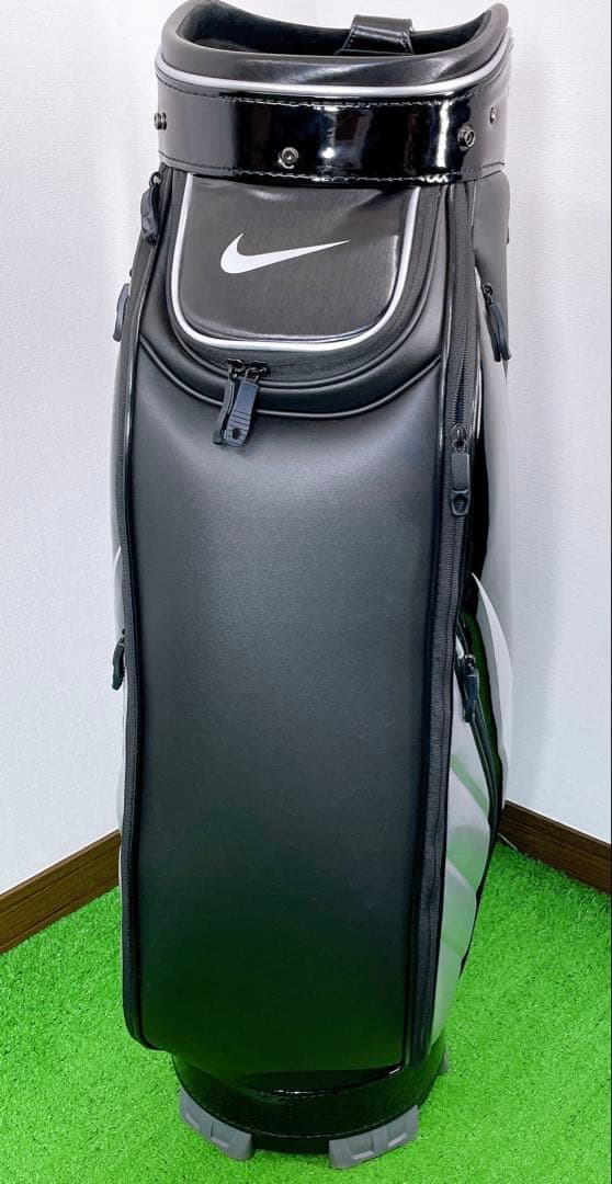 美品　NIKE キャディバック　ブラックxシルバー　GF3006 9型　黒