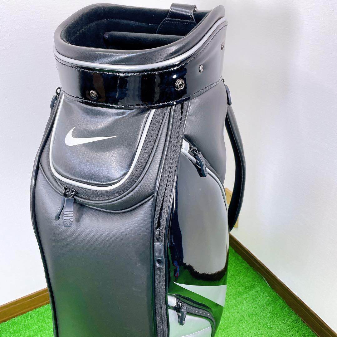 美品　NIKE キャディバック　ブラックxシルバー　GF3006 9型　黒