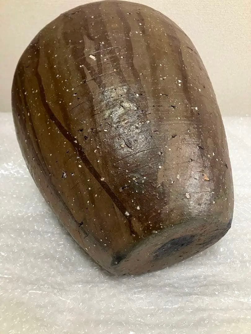 室町期 信楽焼 四耳壺 茶壺 生花 花瓶 花入 葉茶 茶道具 大壺 備前焼 骨董