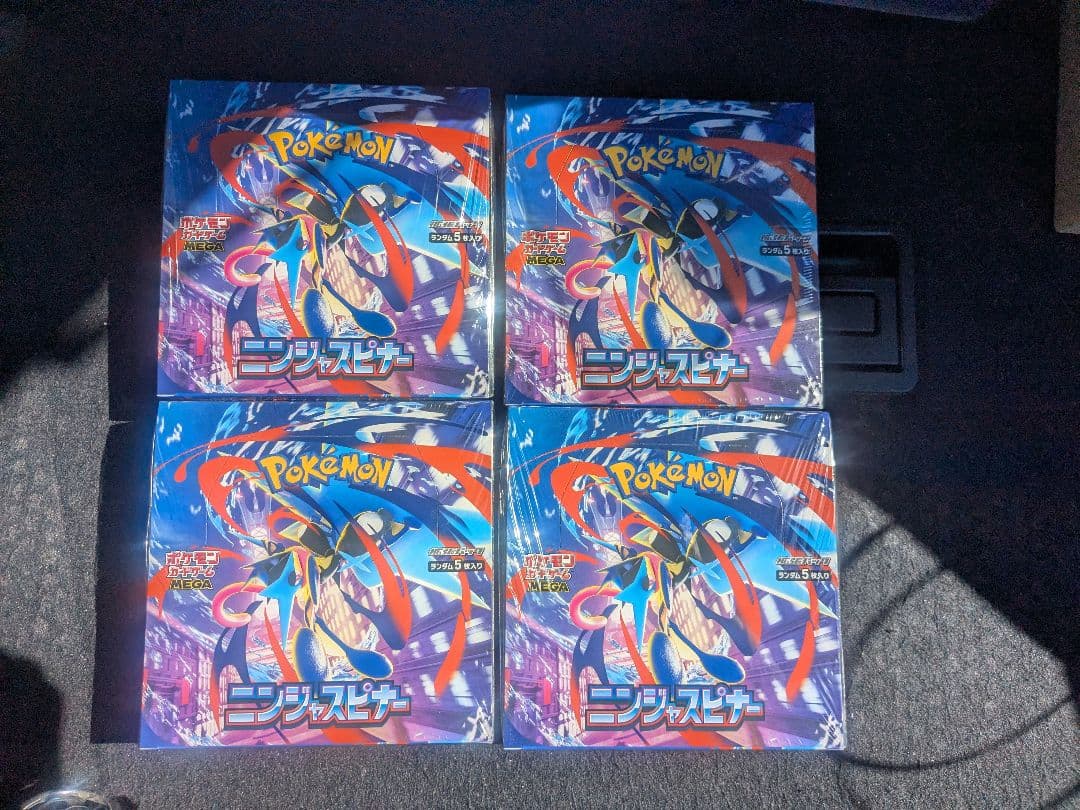 ポケモンカード　ニンジャスピナーシュリンク付4BOX