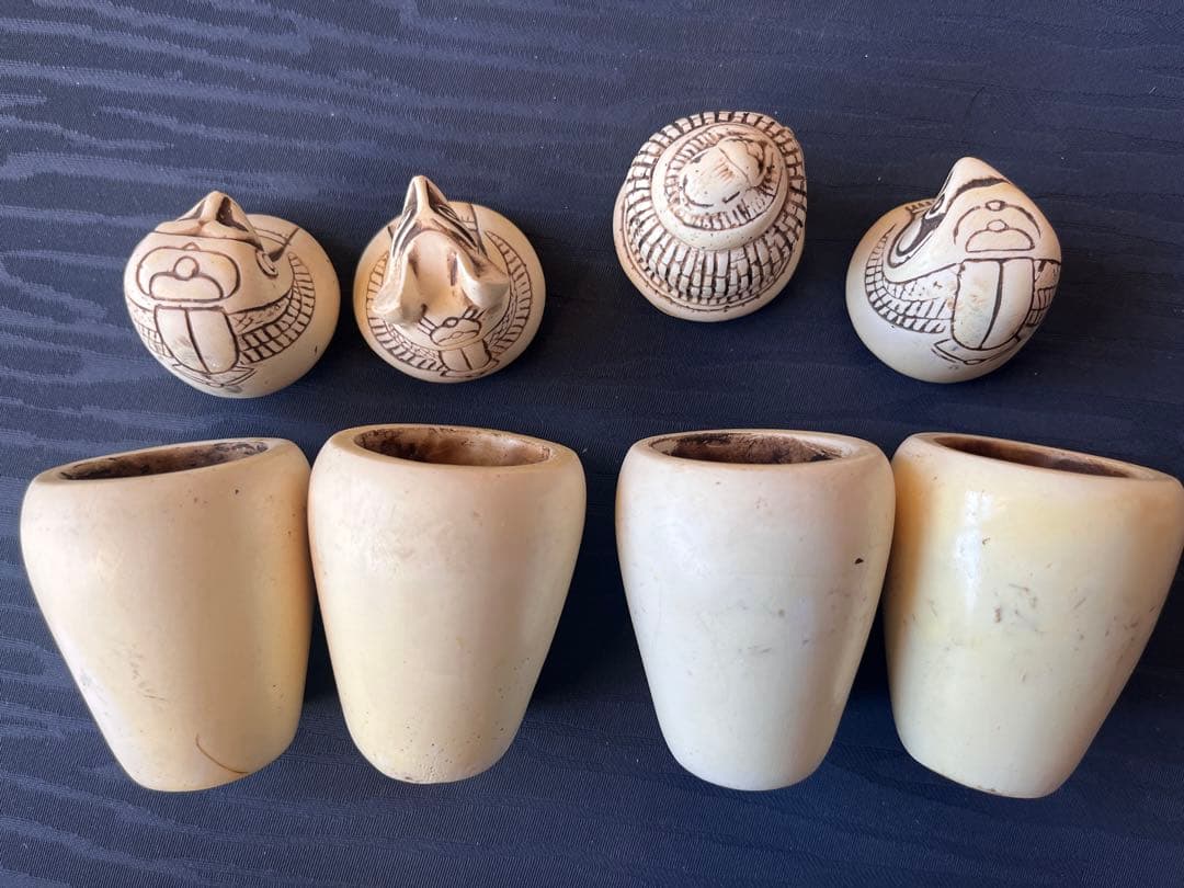 カノプスの壺セット　エジプト土産