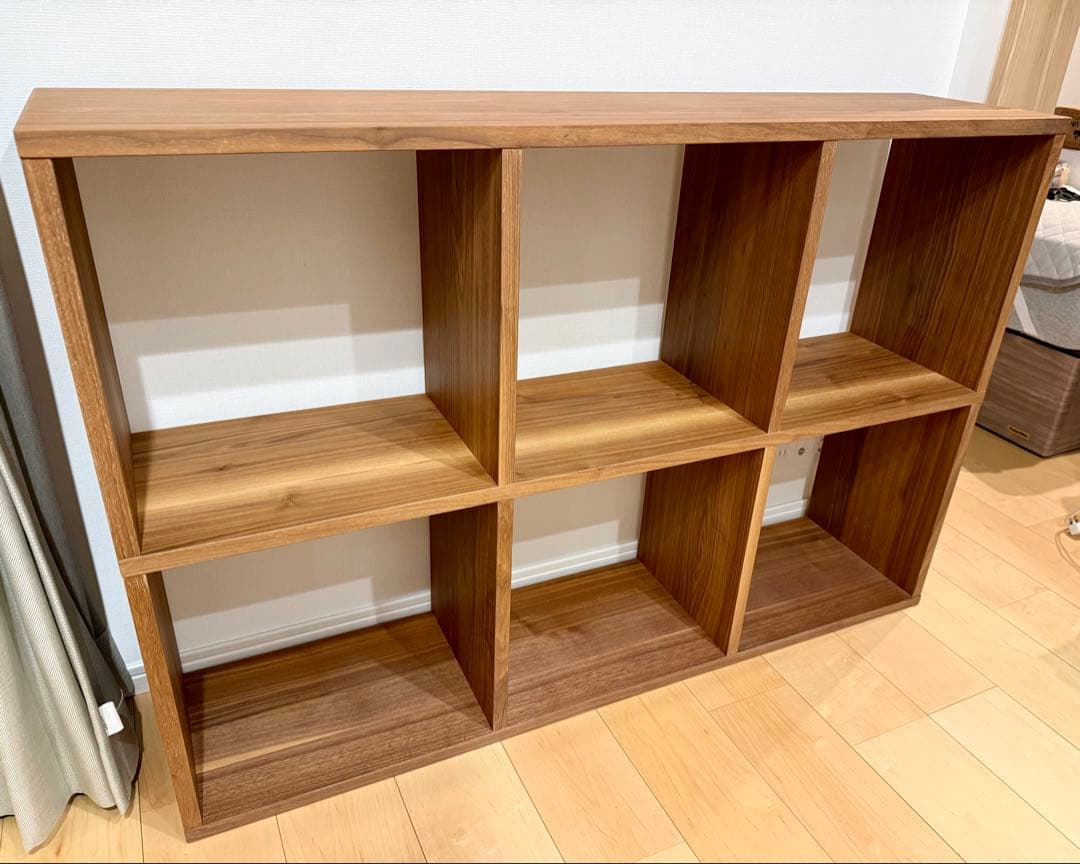 無印良品 スタッキングシェルフ・３段x2列 ウォルナット　送料込