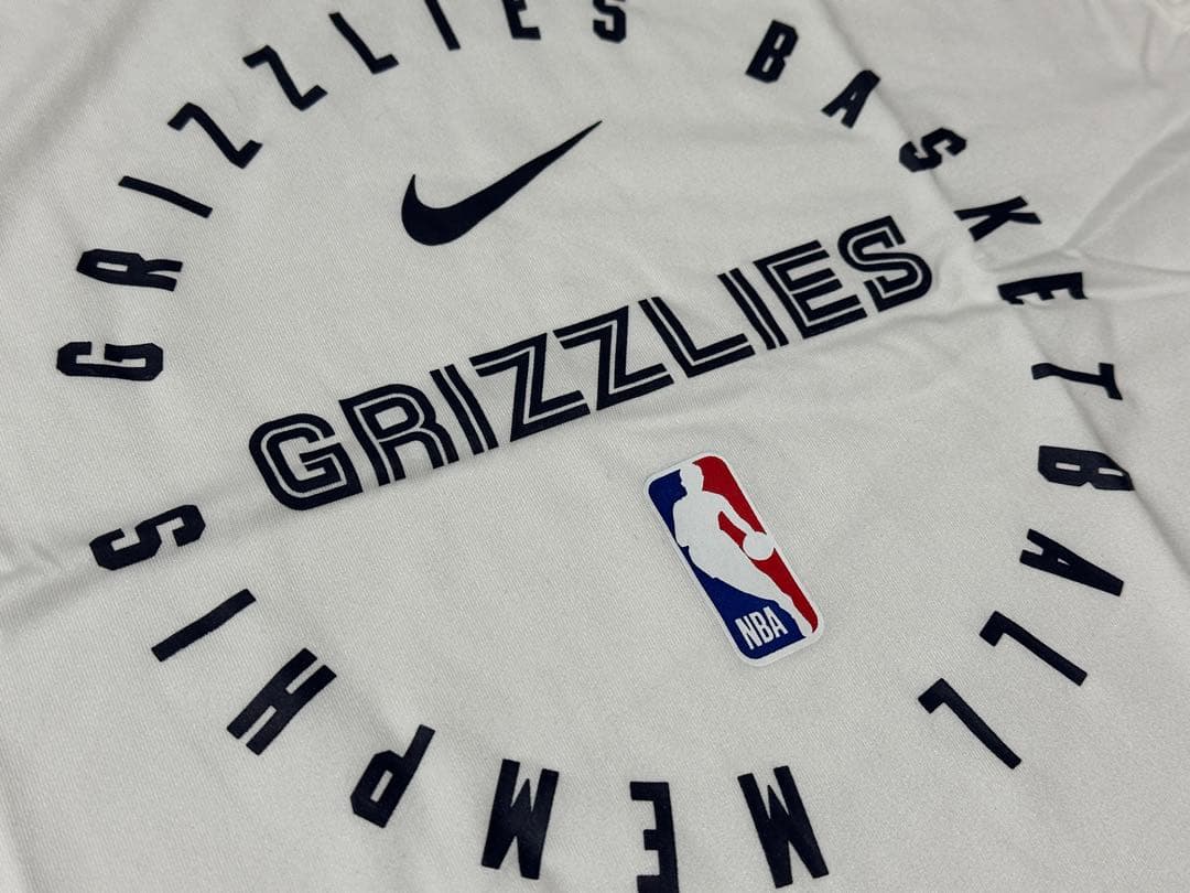 ナイキグリズリーズNBA25シーズン選手支給品プラクティスノースリーブLサイズ