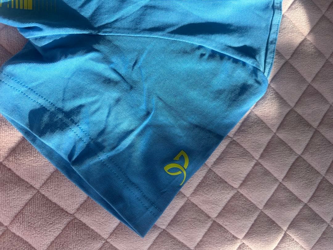 ラコステ グラフィックTシャツ 青 新品タグ付きジョコビッチ