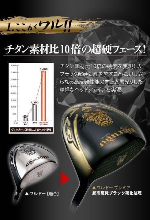 新登場! ドクロ輝く世界最強高反発の飛び! ダイナゴルフ 悪童 ワルド プレミア