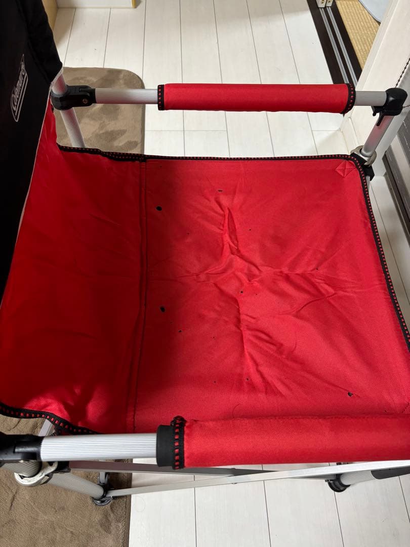 Coleman スリムキャプテンチェア　赤黒②