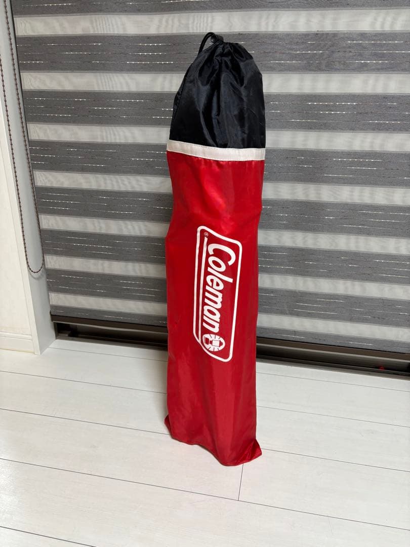 Coleman スリムキャプテンチェア　赤黒②