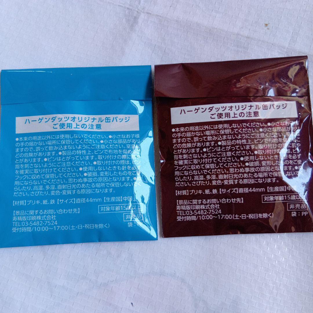 ハーゲンダッツオリジナルミニバッグ•缶バッジ