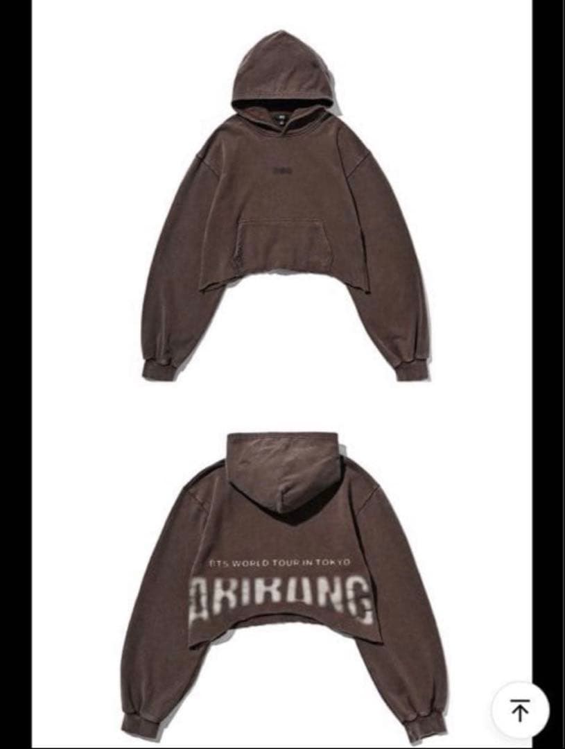 BTS ARIRANG Crop Hoodie Tokyo Brown Mサイズ