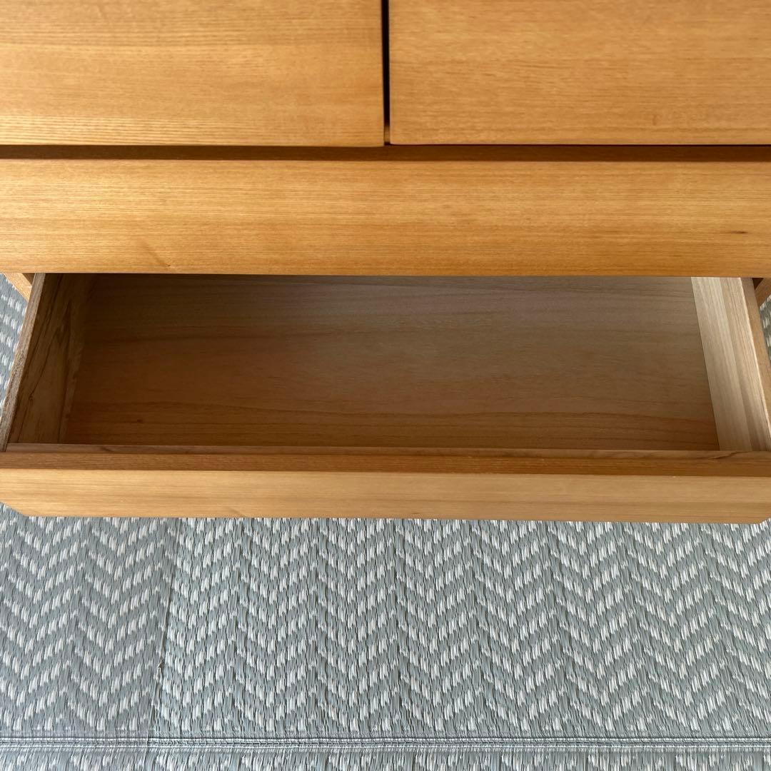無印良品　チェスト　4段　オーク材800×400×830