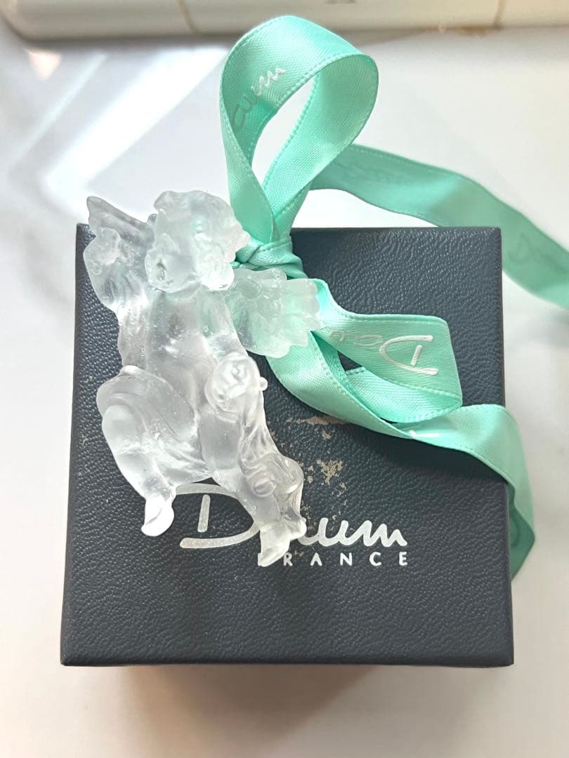 Daum France ドーム ガラス　エンジェル　天使　白