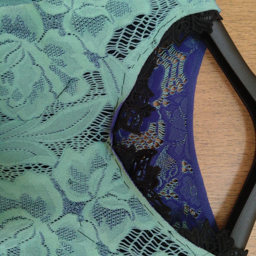 花柄レース長袖レッスンウェア