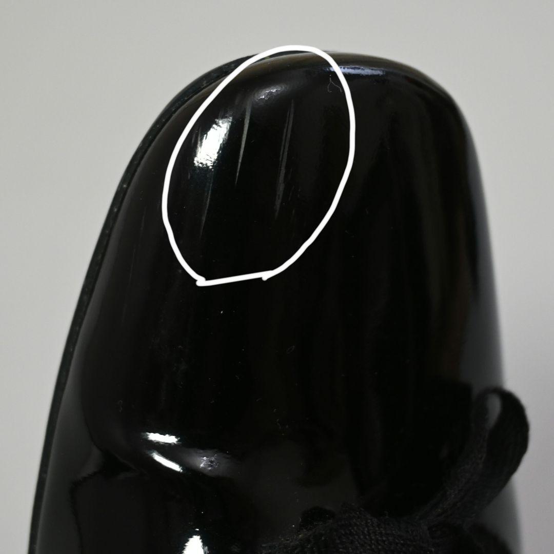 708★ PRADA エナメル バレエ リボン フラットシューズ 37