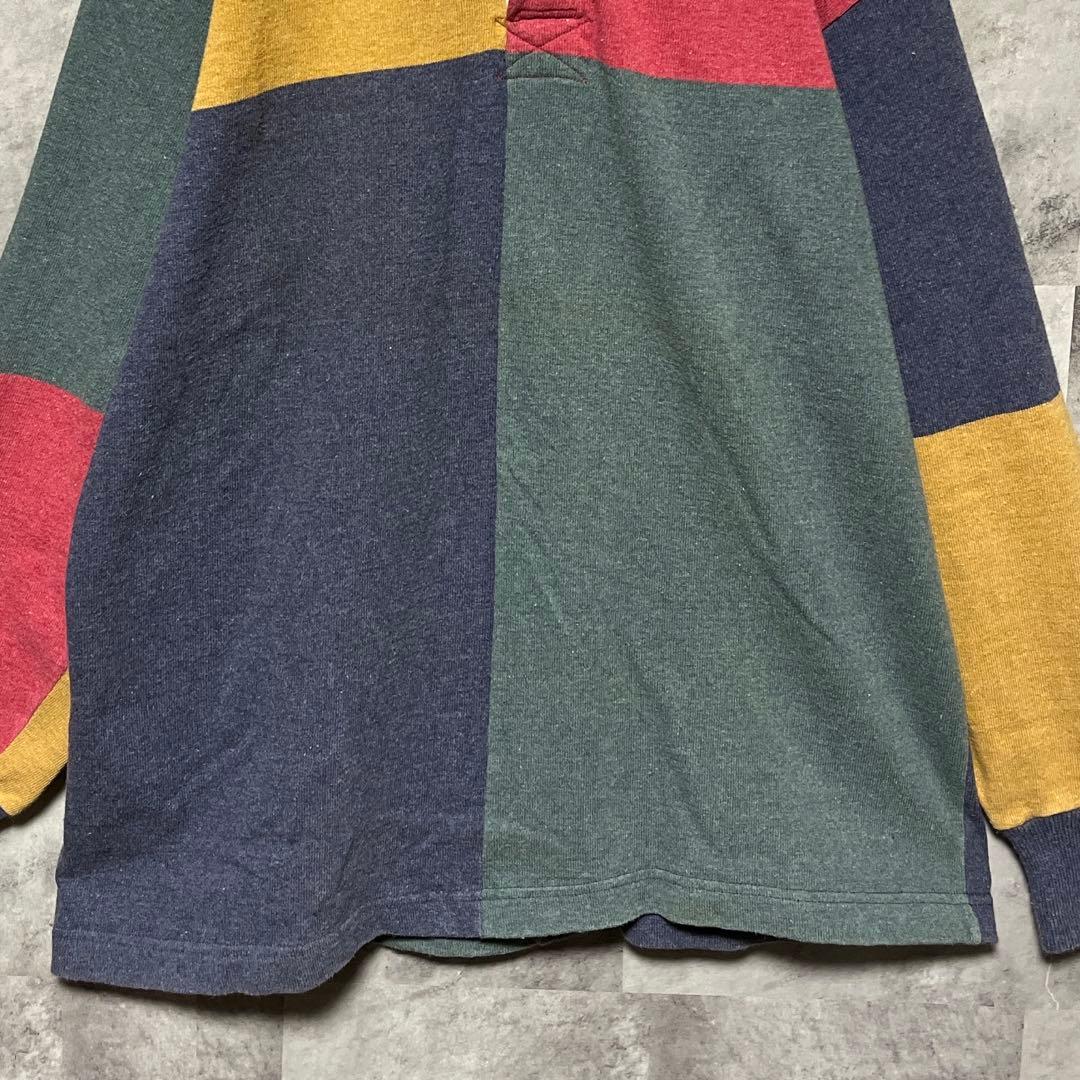 90s XL BARBARIAN バーバリアン ラガーシャツ マルチカラー