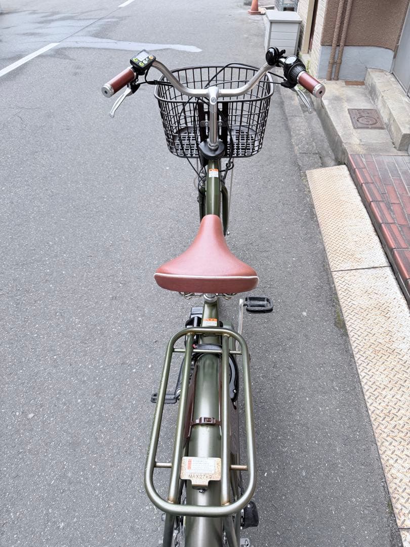 大阪府　ヤマハ　電動アシスト自転車 オリーブグリーン