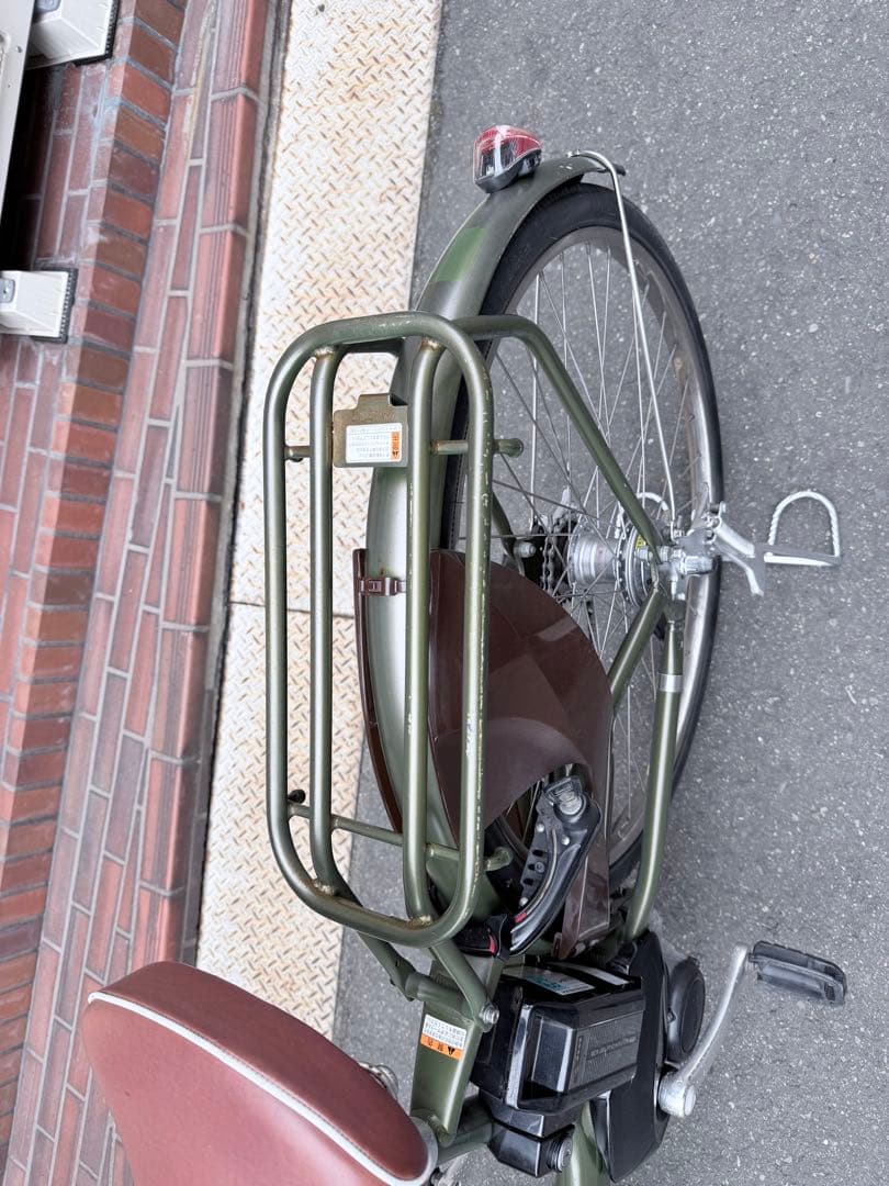 大阪府　ヤマハ　電動アシスト自転車 オリーブグリーン