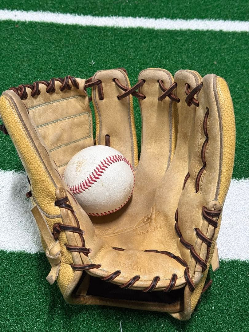 期間限定値下げ　Wilson 軟式グローブ キャメル　オーダー
