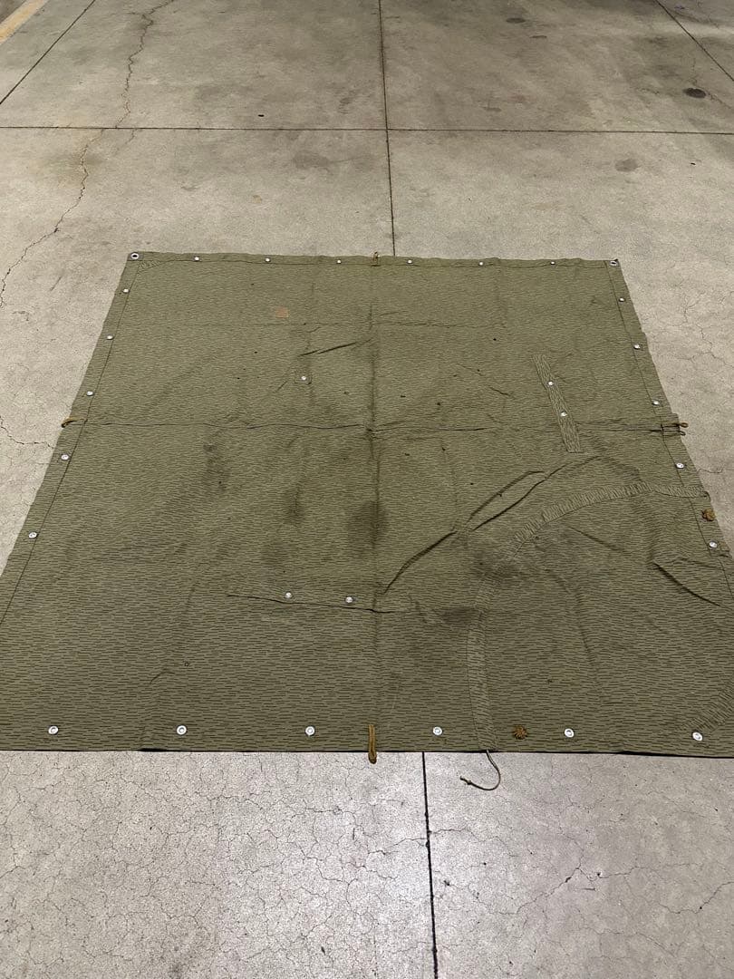 しーまん 東ドイツ軍幕　テントシート レインドロップカモ