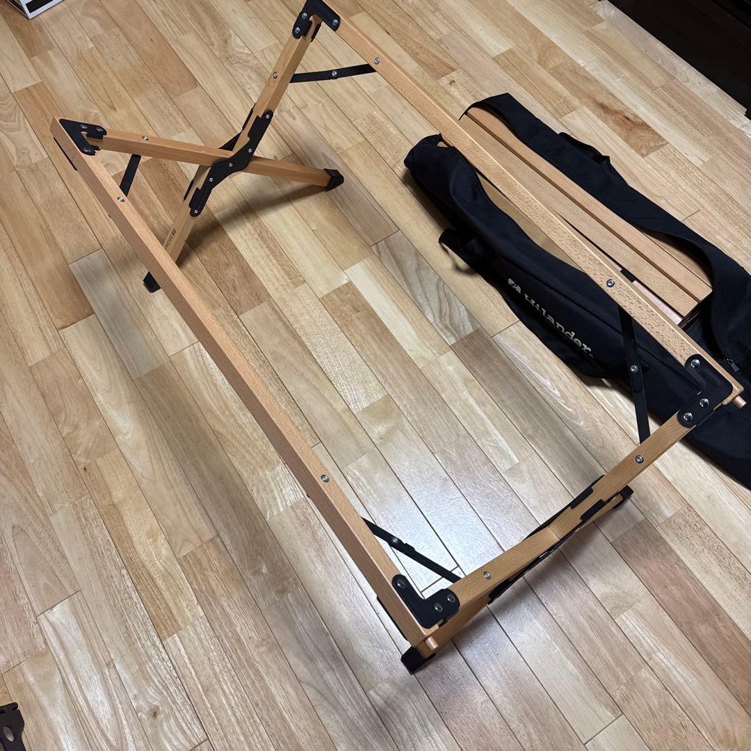 ハイランダー ウッドロールトップテーブル2 90cm
