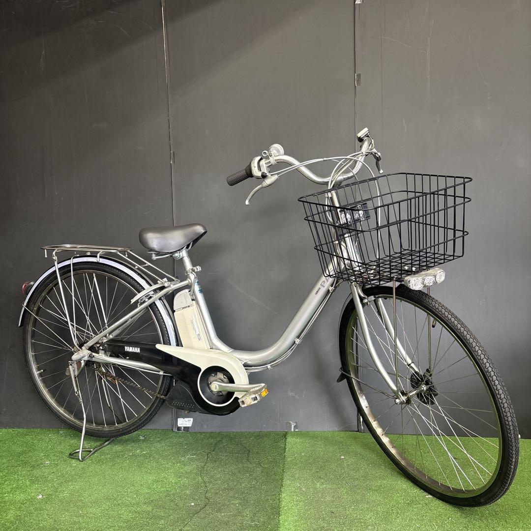 電動自転車 YAMAHA PAS Li-ion シルバー　74⚫️