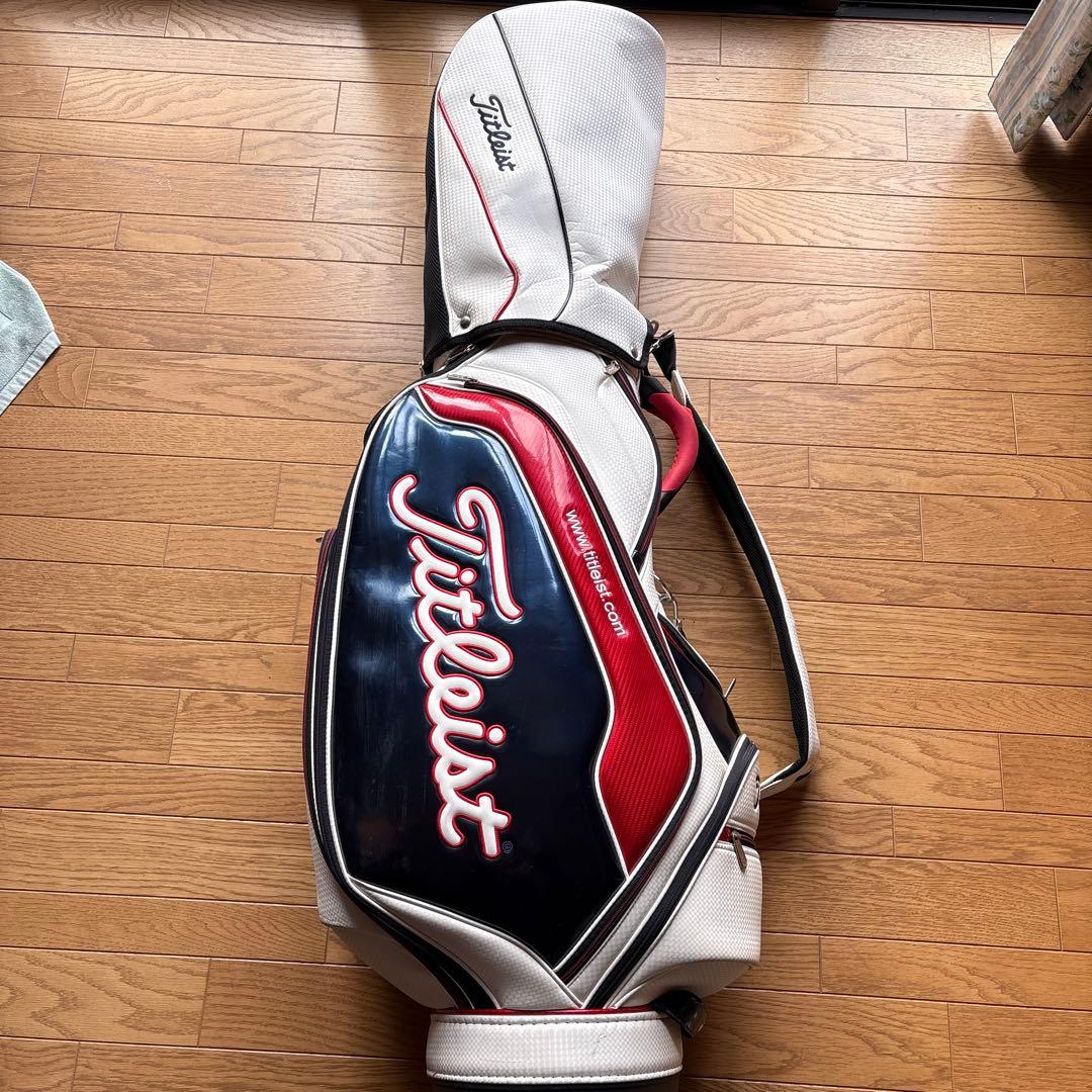 Titleist キャディバッグ　白赤紺