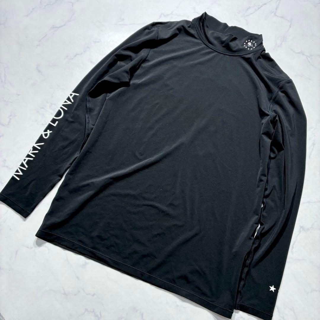 美品✨MARK & LONA モックネック インナーシャツ ML 黒 ゴルフ