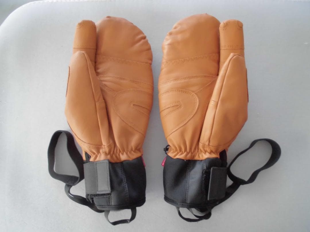 新品未使用　松岡手袋 ベージュ ミトン型グローブ　サイズL