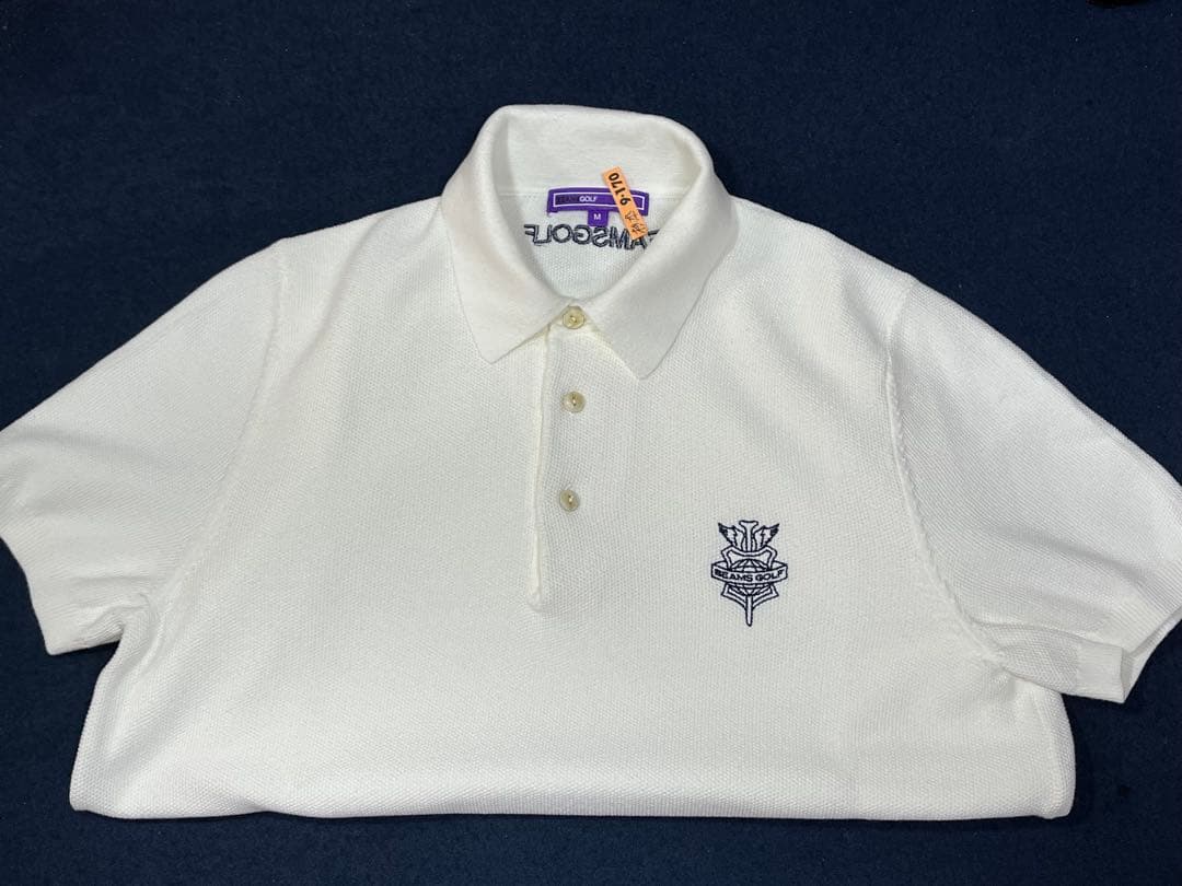 beams golf purple level ニットポロ　ほぼ未使用