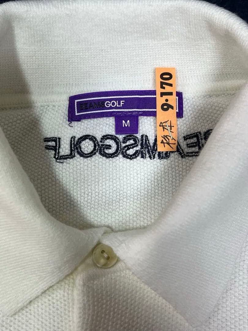 beams golf purple level ニットポロ　ほぼ未使用