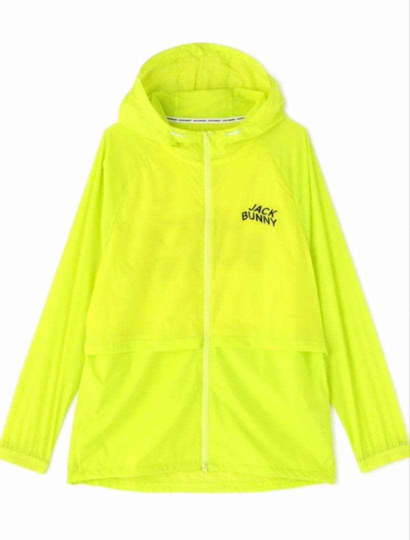 新品 パーリーゲイツ ジャックバニー ナイロンタフタ ブルゾン(5)L/ライム
