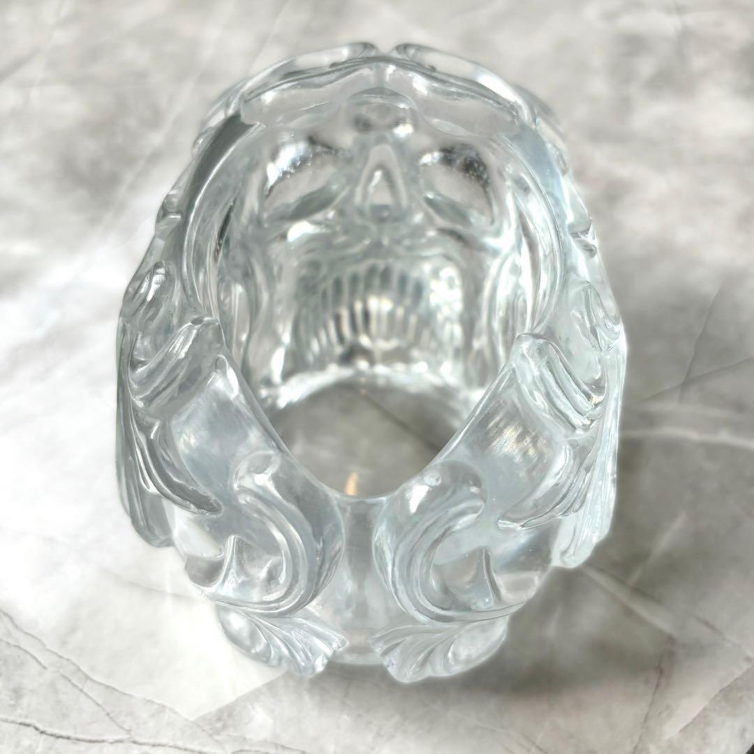 レジン　骸骨の小物入れ　透明