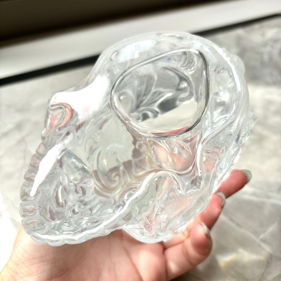 レジン　骸骨の小物入れ　透明