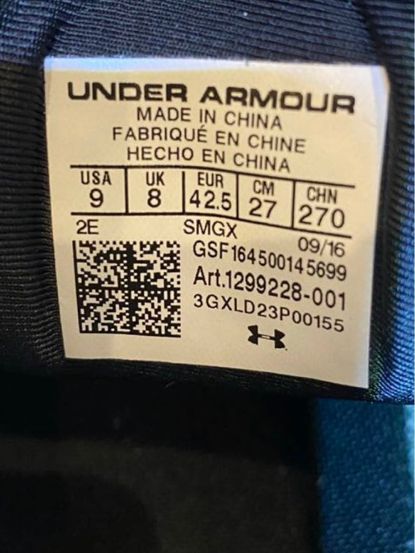 UNDER ARMOUR ゴルフシューズ BOA 27 アンダーアーマー