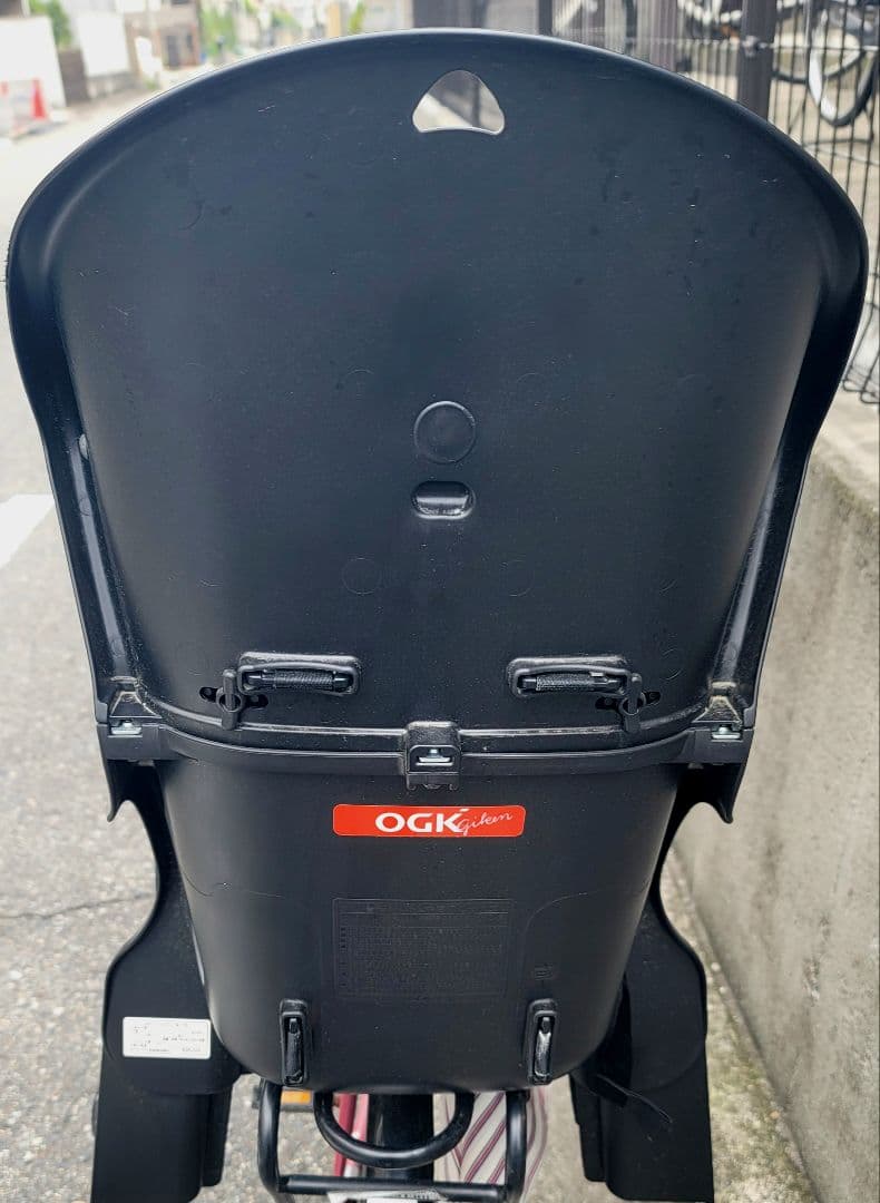 (引き取りのみ)【美品】OGK　子供のせ自転車　後ろ用　リア　チャイルドシート